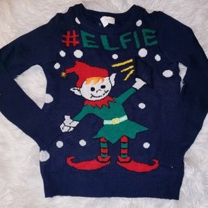 Ugly christmas sweater elfie new s